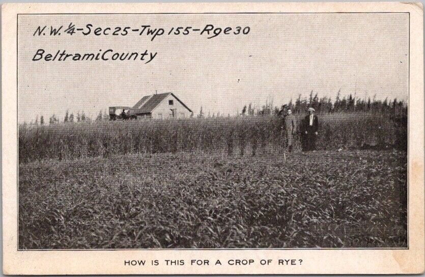 BELTRAMI COUNTY Minnesota Postcard Farm View \