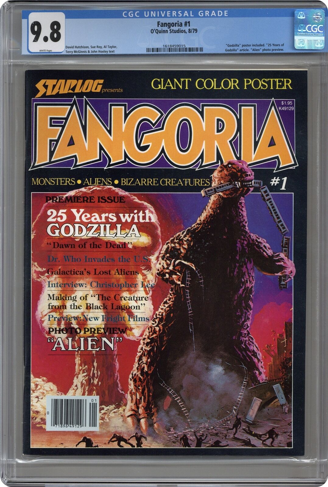Fangoria 1st Series 1A Poster Included CGC 9.8 1979 1618459015