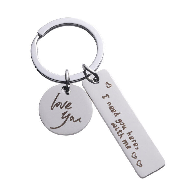For Trucker Boyfriend Husband Safe Driving Keychain I Need You Here With Me Gift