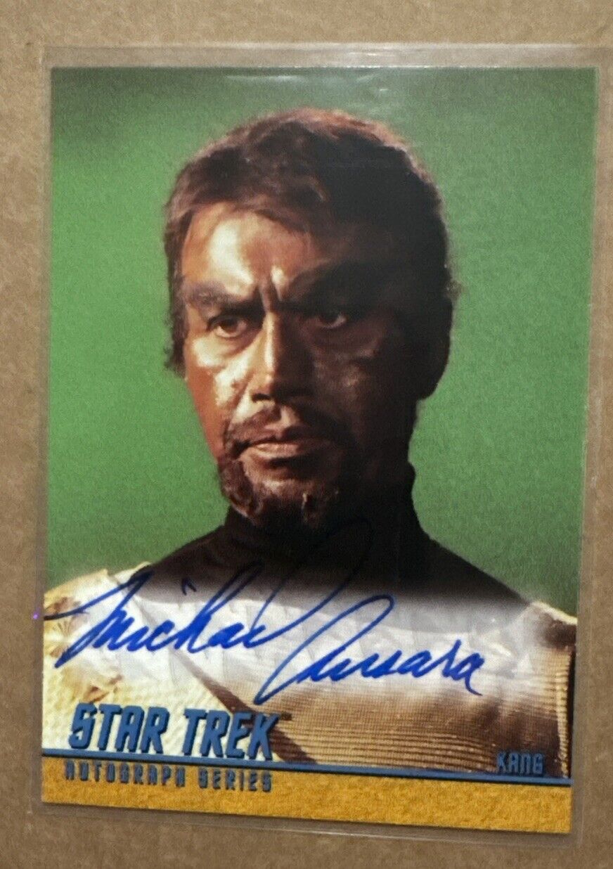Star Trek TOS Season 3 A72 Michael Ansara as KANG Skybox Autograph Card