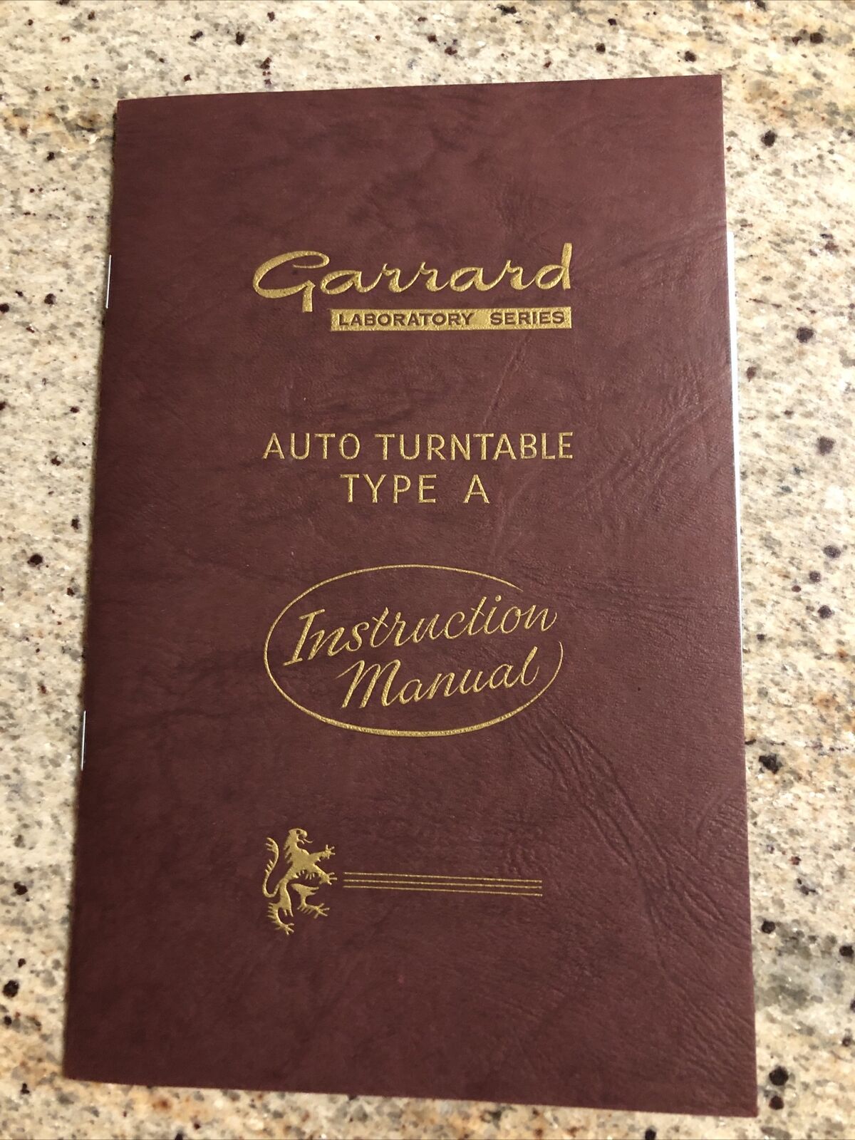 Mint Garrard Automatic Turntable Type A Instruction Owner\'s Manual & Schematic 