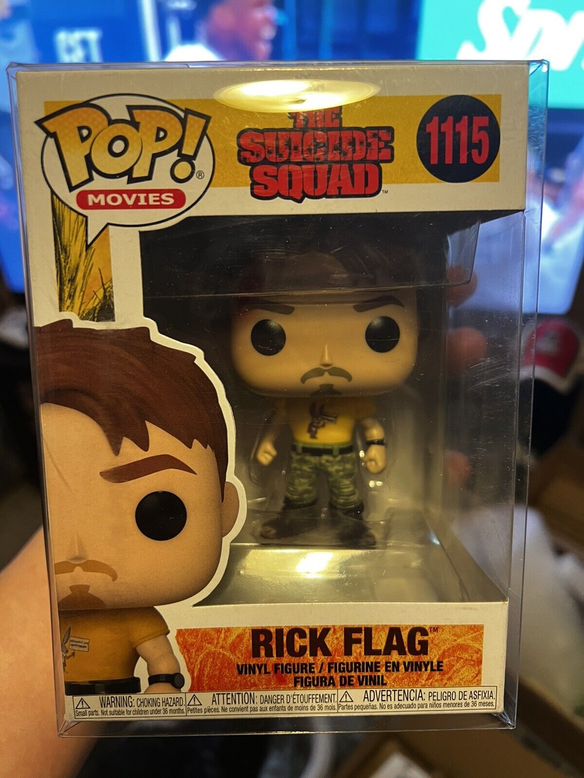 Funko Pop Movies Rick Flag The Suicide Squad DC #1115 NIB with Protector
