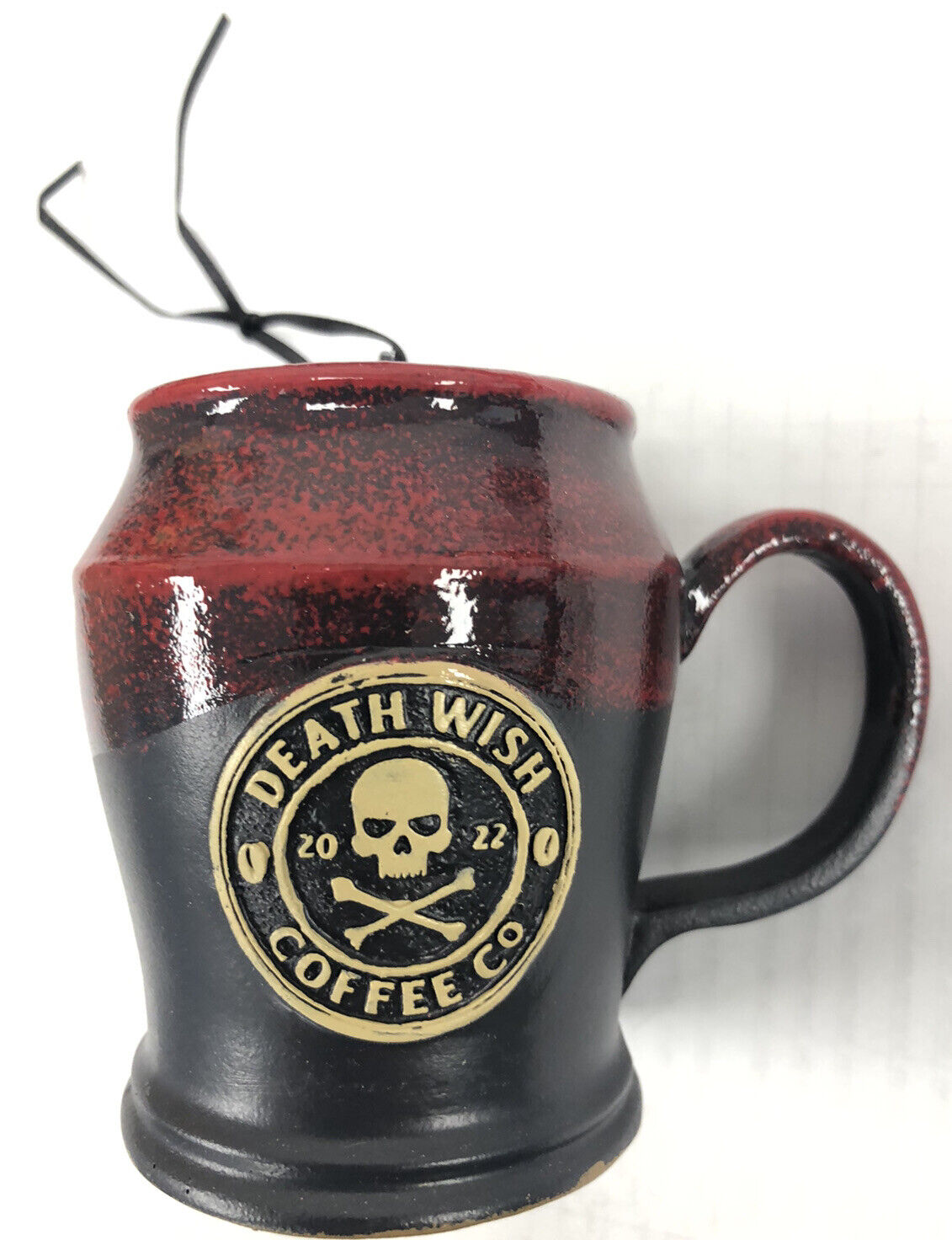 2022 Death Wish Coffee Christmas Ornament Mug 51/1000 New In Box. Low Number