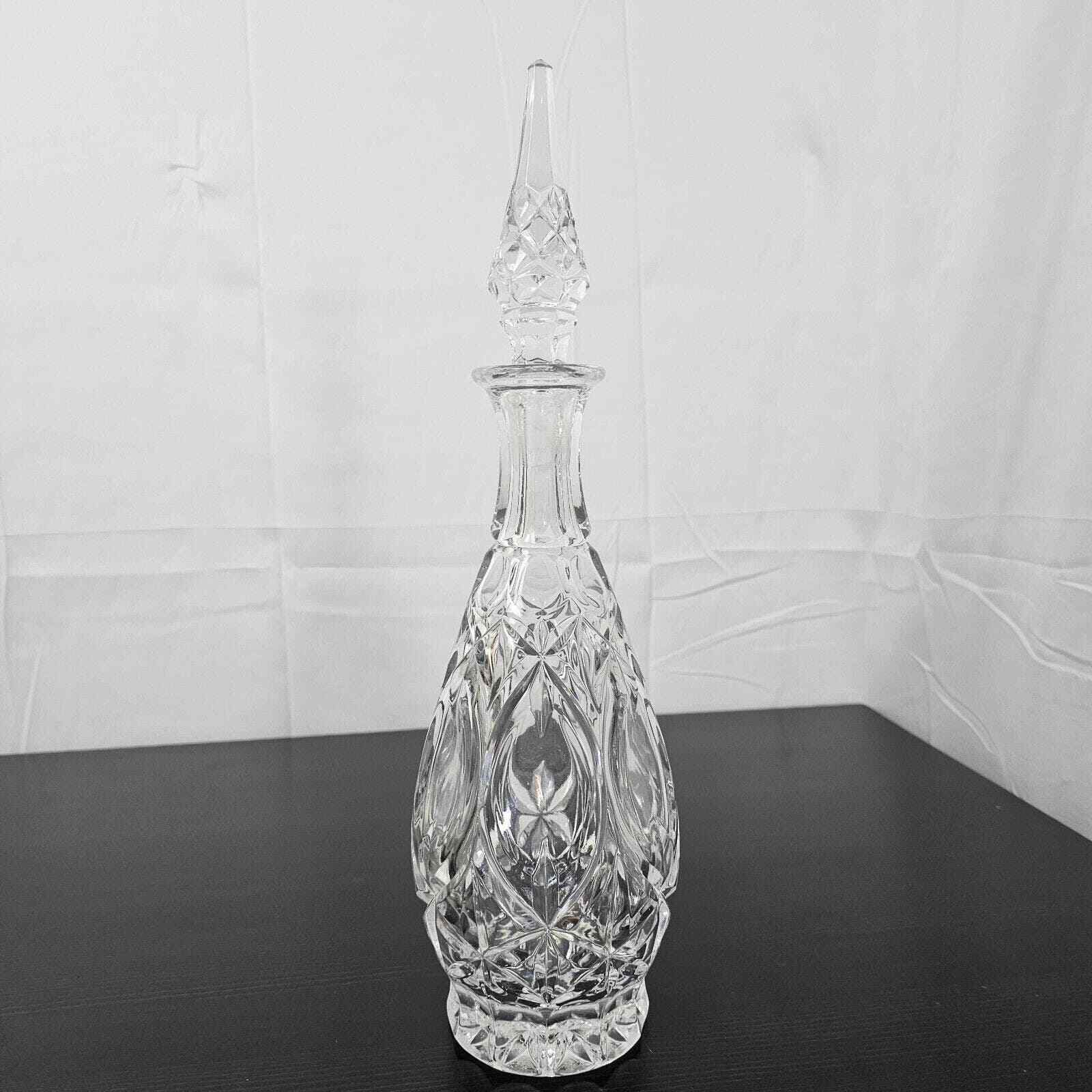 Vintage 1970 Princess House Lead Crystal Glass Decanter High Top W Germany 15\