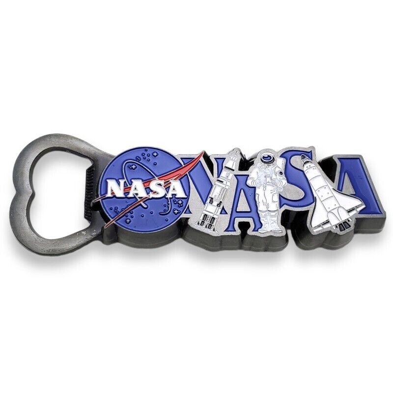 NASA Fridge Refrigerator Magnet Bottle Beer Opener Travel Souvenir Space Shuttle