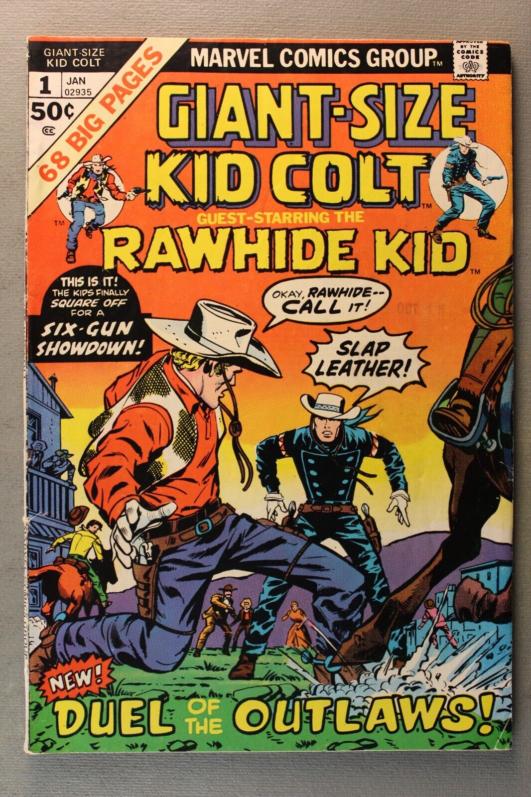GIANT-SIZE KID COLT #1 Guest-Starring The Rawhide Kid #1975* Not High Grade
