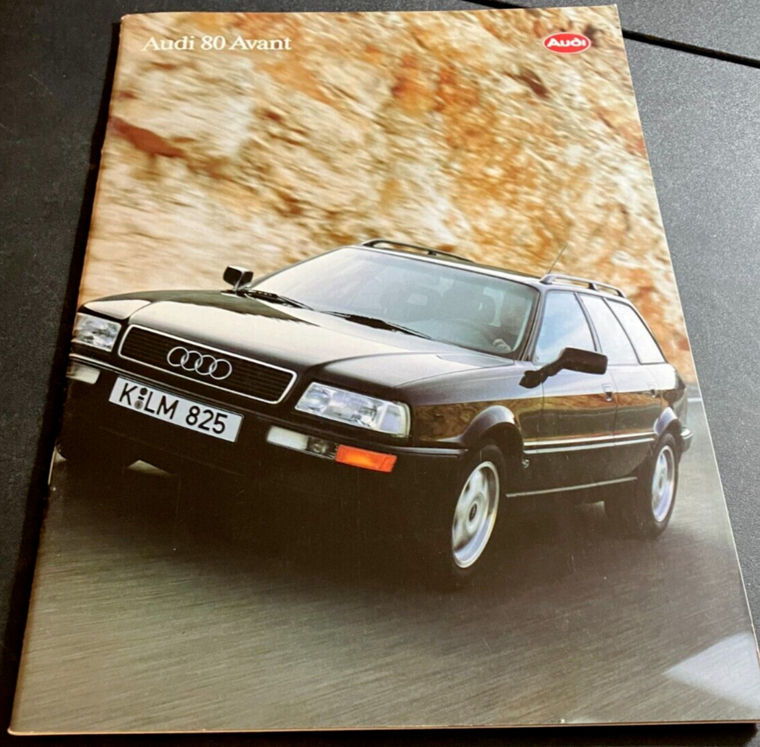 1993 Audi 80 Avant - Vintage Original 44-page Dealer Sales Brochure - GERMAN