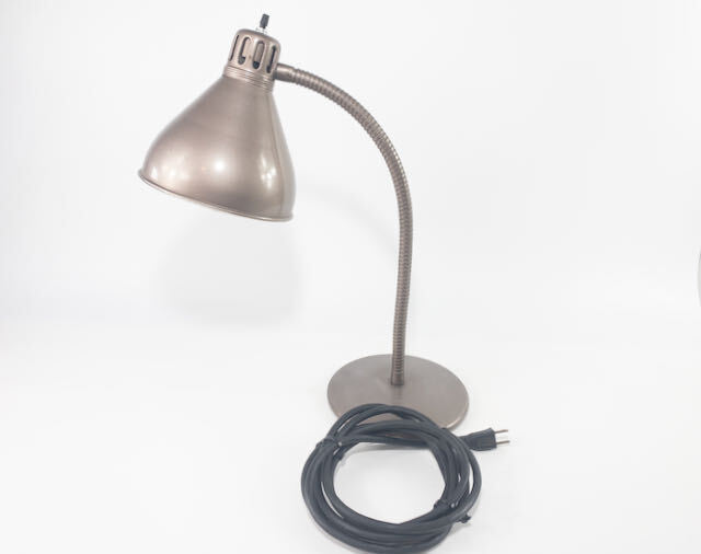 Dazor Industrial Model 1069 - Heavy Duty Goose Neck Shop Lamp, 1960s, Very Nice