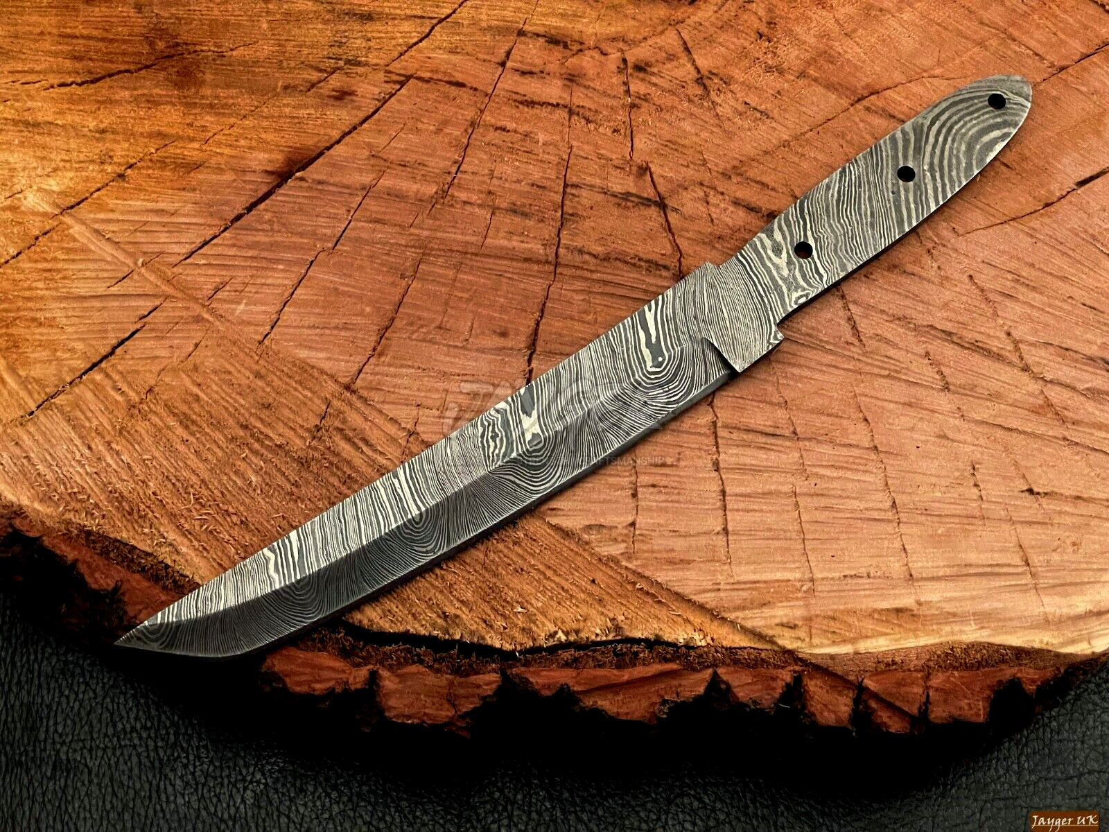 Jayger Handmade Damascus Steel Knife-Tanto  Blank Blade-Knife Making- B19