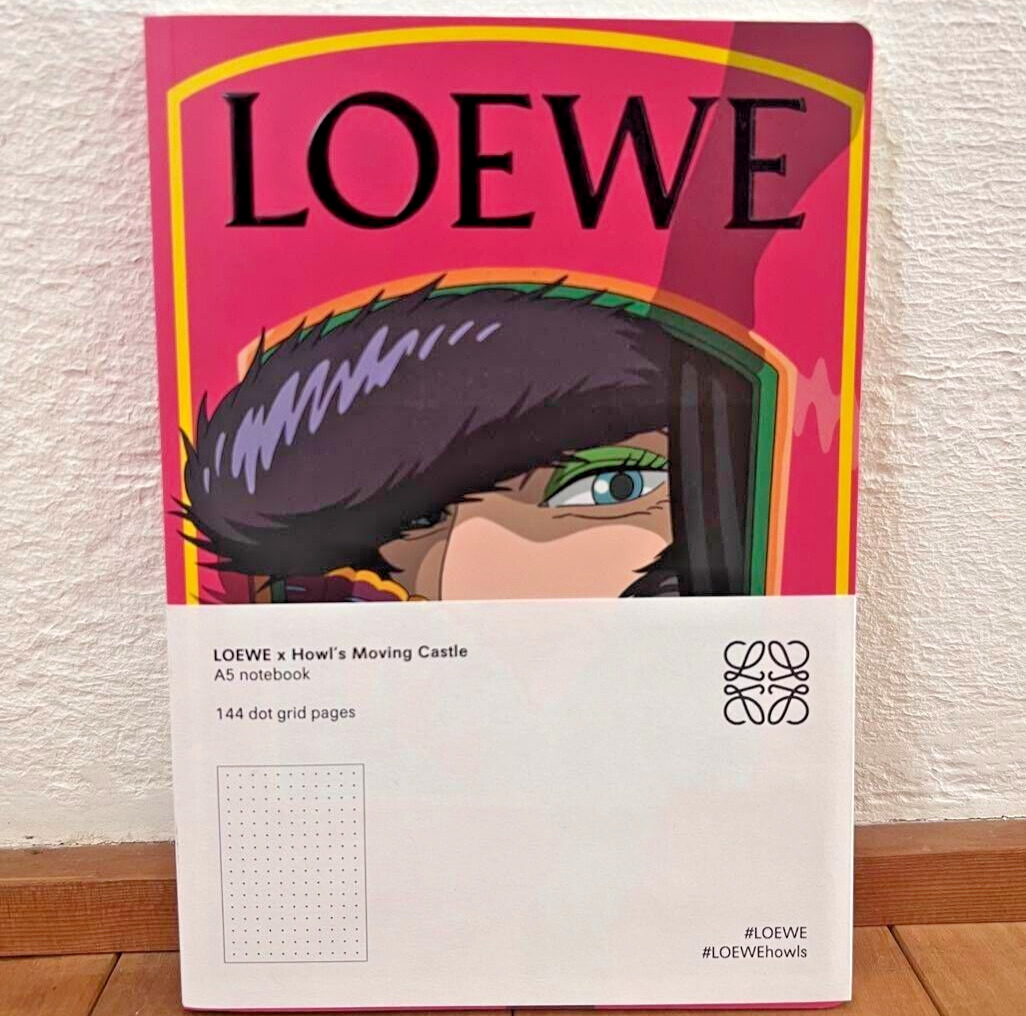 LOEWE x  Spirited Away Giveaway Limited A5 Notebook Witch Studio Ghibli Rare