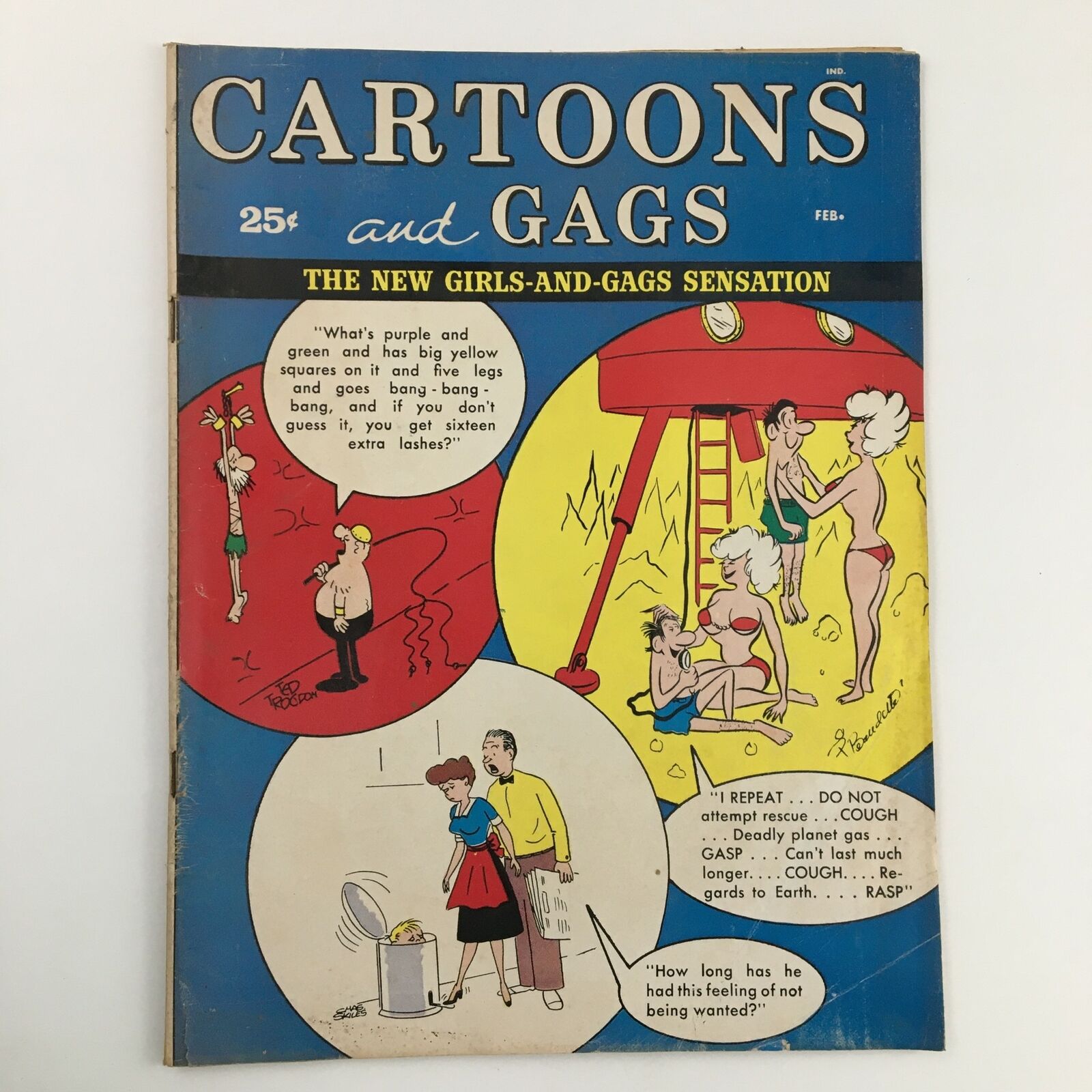 Cartoons and Gags February 1965 Vol. 8 No. 1 The 9 Idiotic Islanders