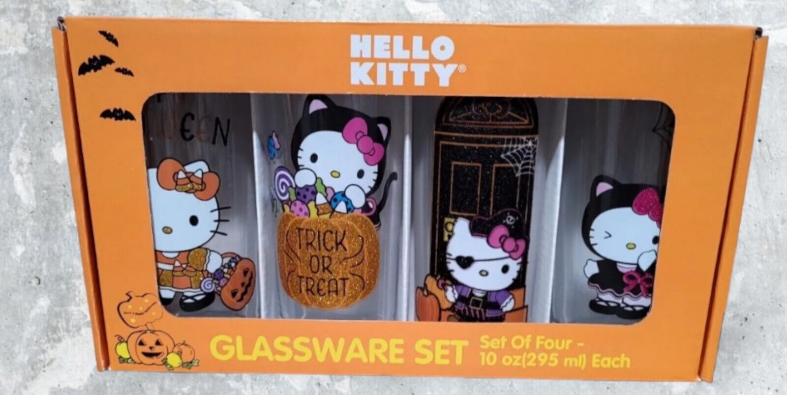 BRAND NEW Sanrio Hello Kitty Halloween Limited Edition Glassware FAST SHIPPING 