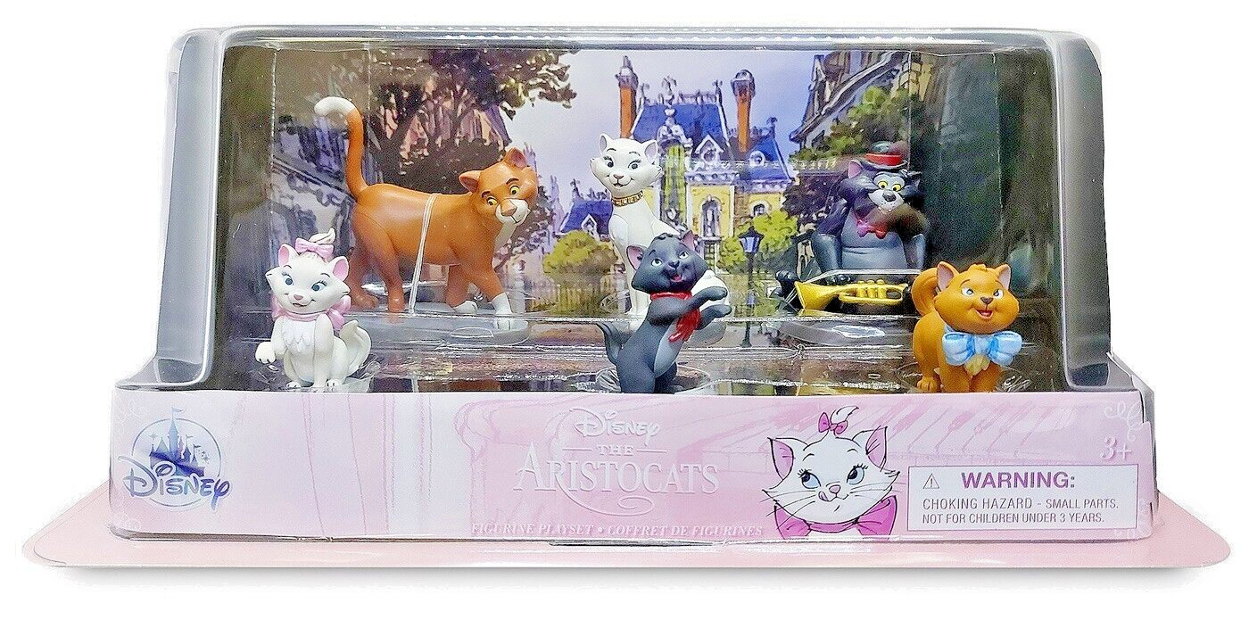 Aristocats 50th Anniversary PVC Cat Figure Set Duchess Marie Cake Topper Playset