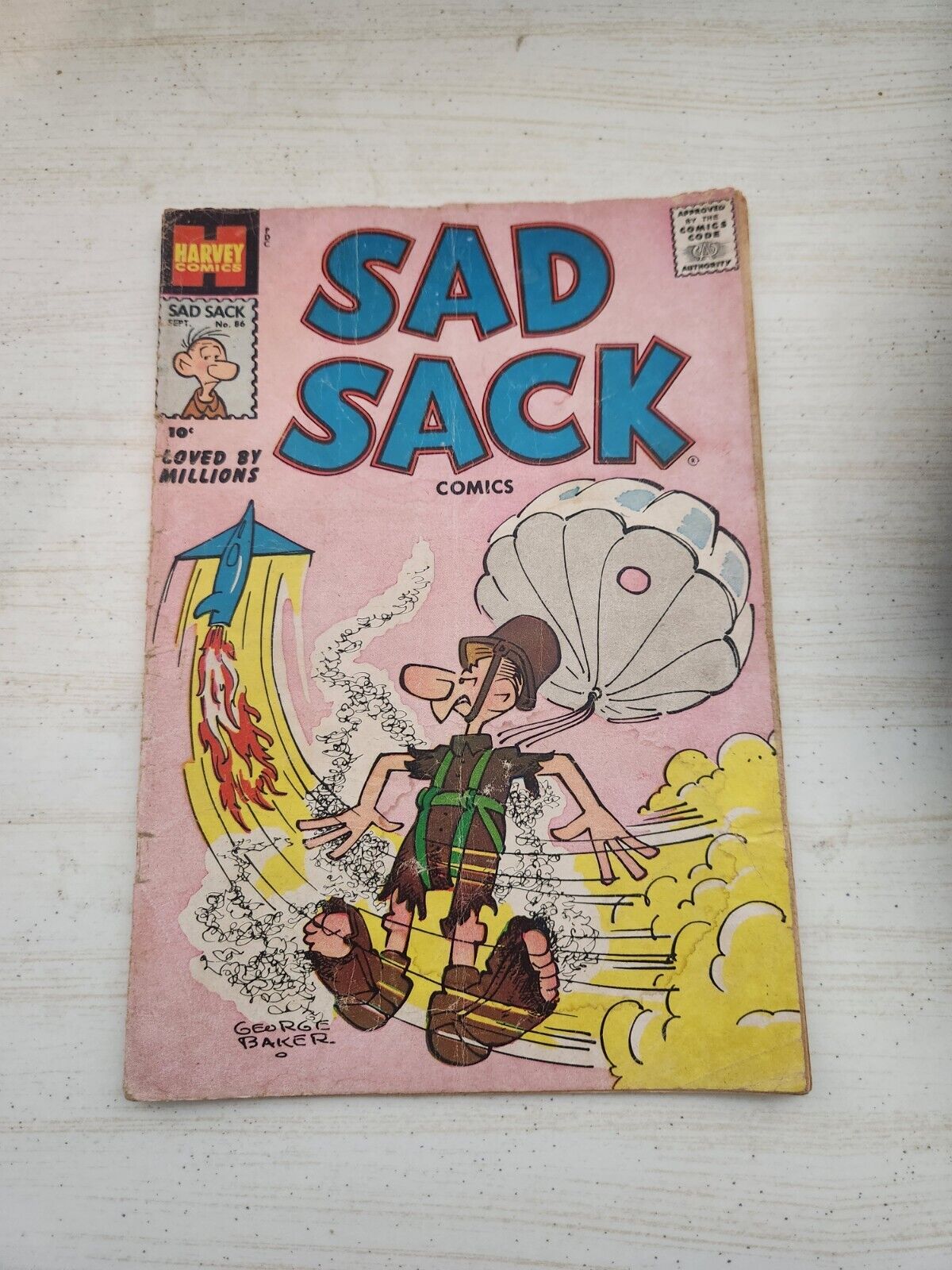 Sad Sack 86 Harvey 1958 George Baker Silver Age Comic Strip Hero