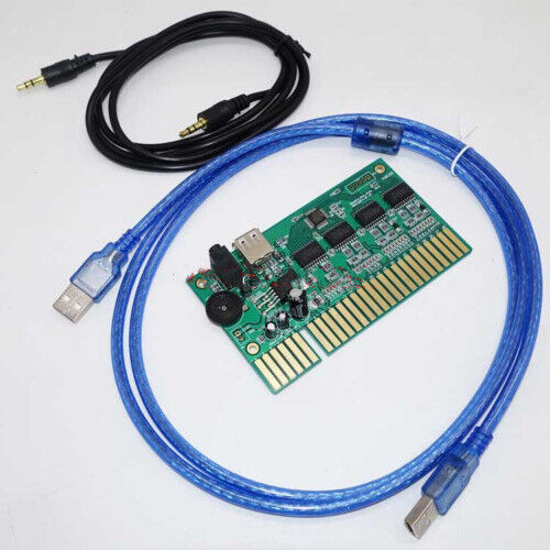 Jamma Interface to USB PC Joystick w/ audio amplifier PCB