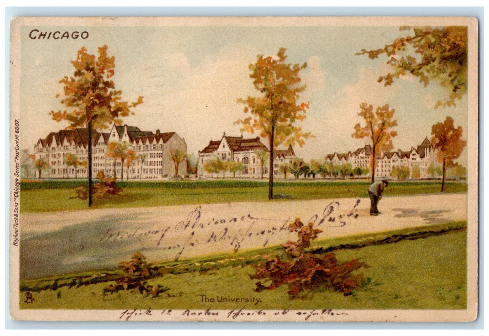 1905 The University Chicago Illinois IL Chicago Series Tuck Art Antique Postcard