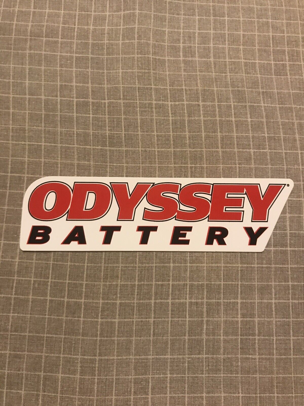 ODYSSEY BATTERY racing sticker decal