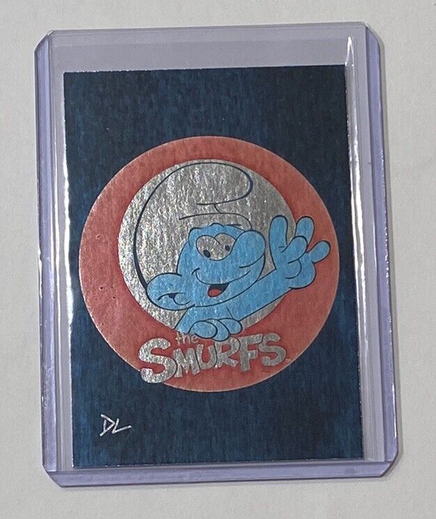 The Smurfs Platinum Plated Artist Signed “Studio Peyo” Trading Card 1/1