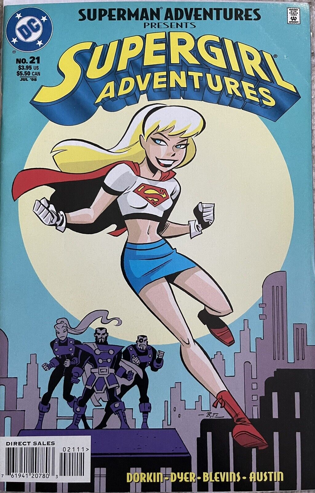 Superman Adventures # 21 1st App. DCAU Supergirl in Comics DC 1998