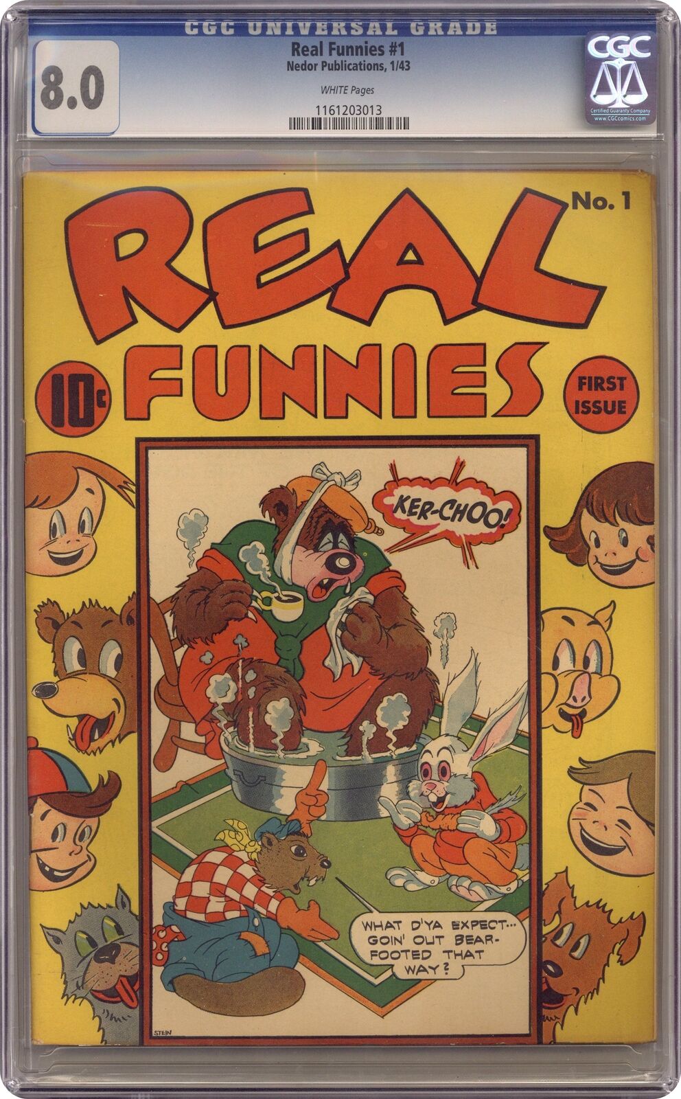 Real Funnies #1 CGC 8.0 1943 1161203013