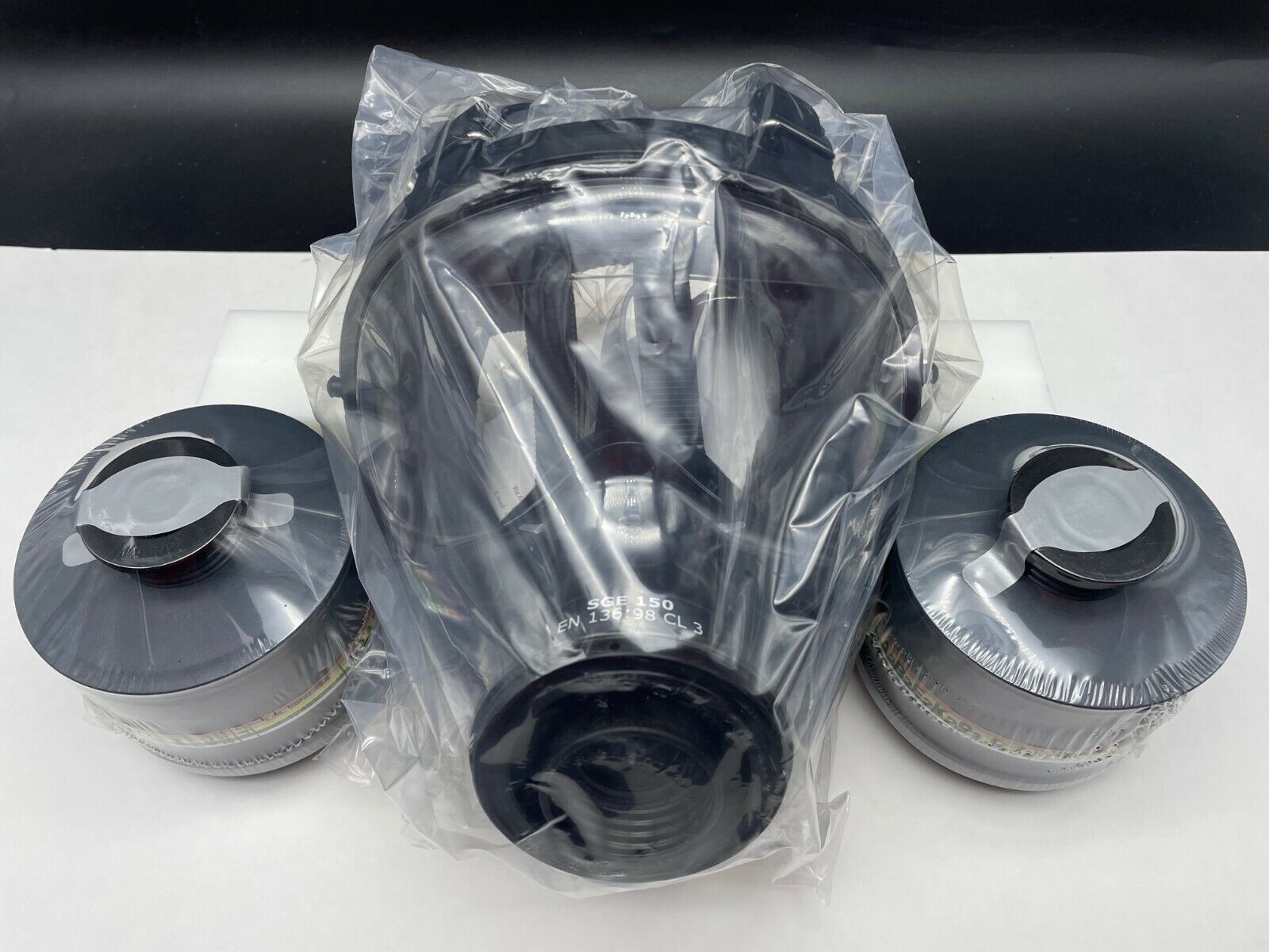 NATO 40mm SGE150 Gas Mask w/2x NBC/CBRN Filters JUST MADE IN 2023 exp 3/2027