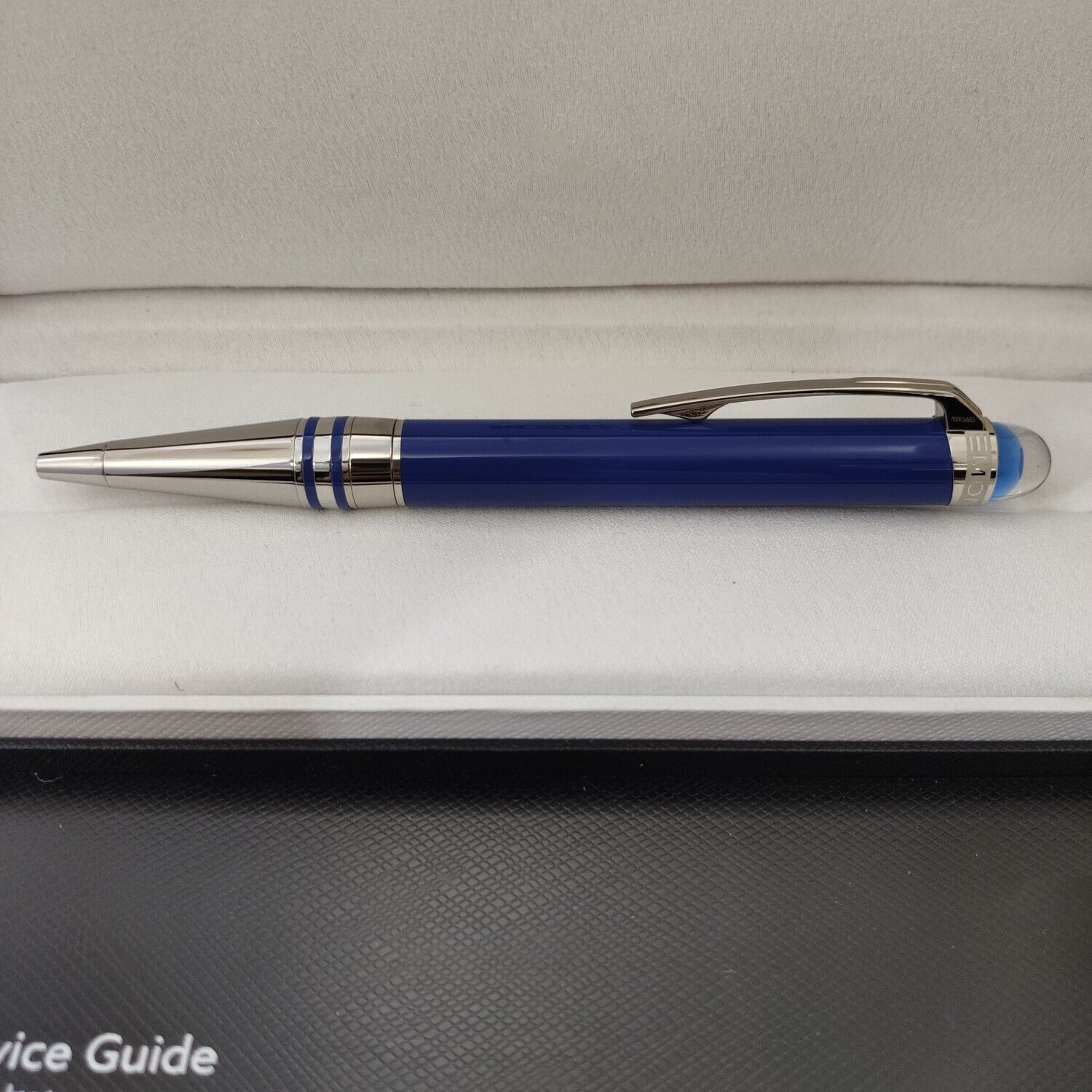 Luxury Blue Planet Series Blue+Steel Color 0.7mm nib Ballpoint Pen