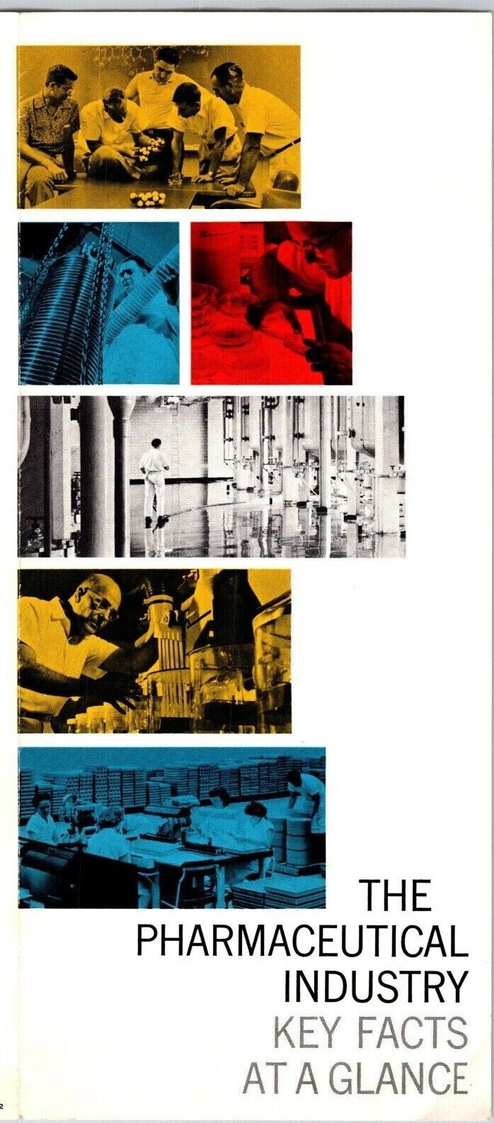 1960 Upjohn Company - Pharmaceutical Industry 2-Panel Information Brochure