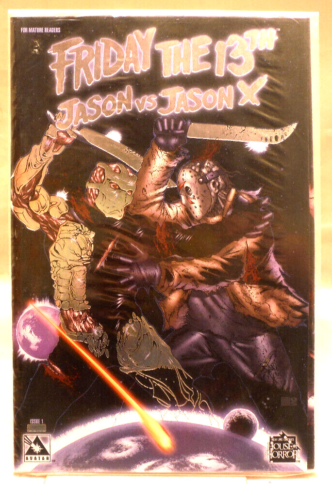 Friday The 13th:Jason vs Jason X #1 Platinum Foil VF+/NM Lim.Ed 1000 COA Polybag