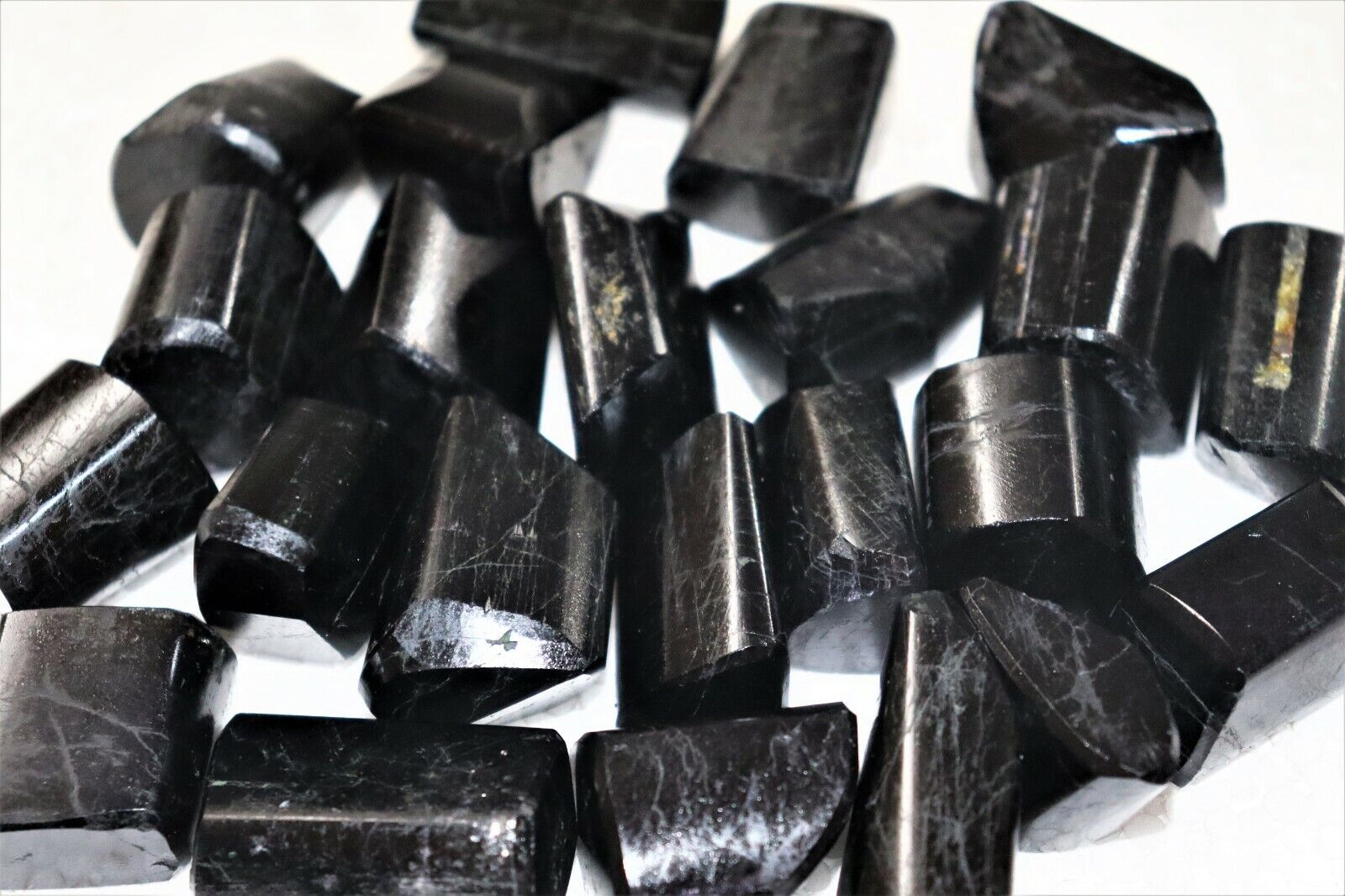 Wonderful Black Tourmaline Healing Power Charged Tumbled Pebbles 1 Kilograms