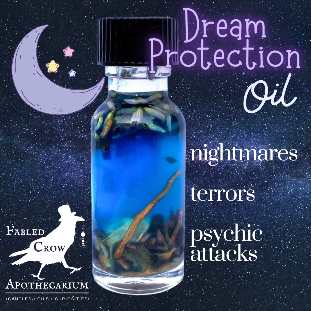 DREAM PROTECTION Oil For Nightmares Terrors Promote Peaceful Sleep FABLED CROW
