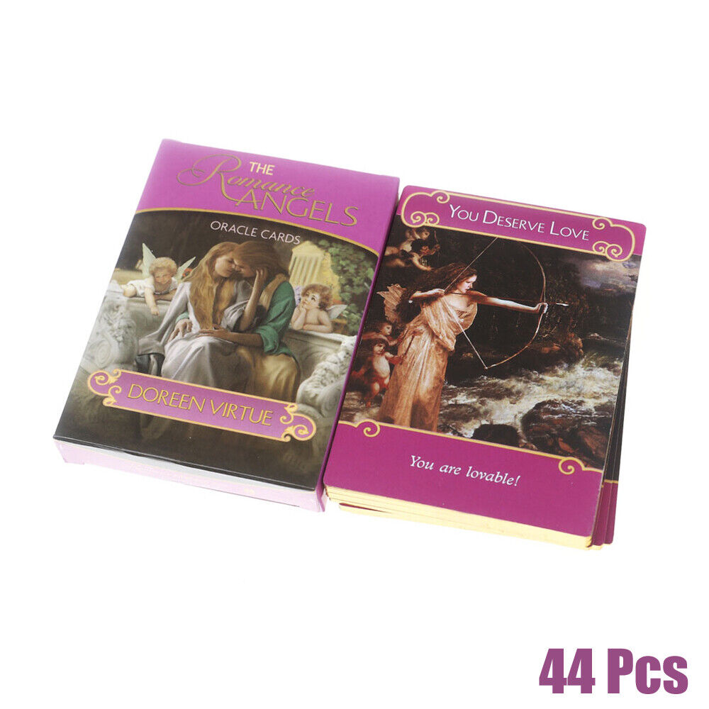 44Pcs The Romance Angels Oracle Tarot Cards Future Telling Cards