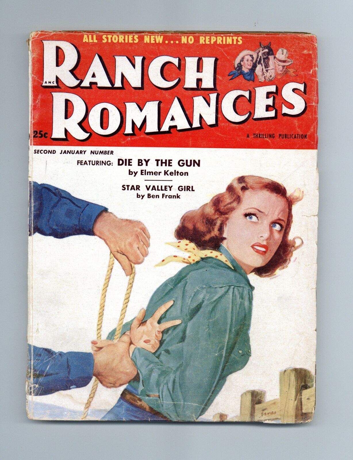 Ranch Romances Pulp Jan 15 1954 Vol. 183 #1 VG- 3.5