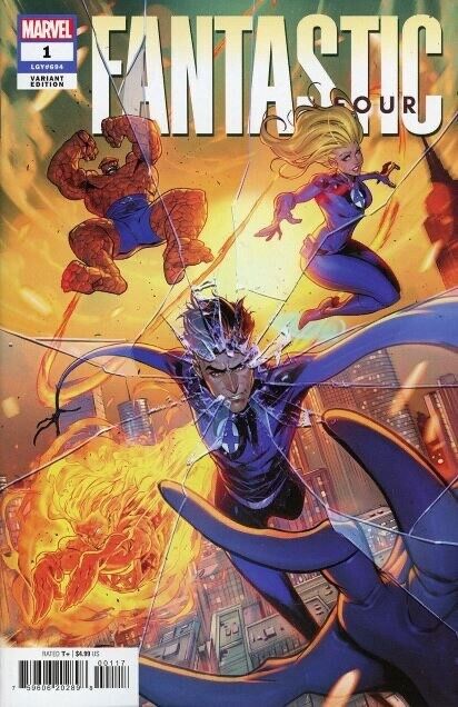 Fantastic Four (2022) #1 Iban Coello Variant NM- Stock Image