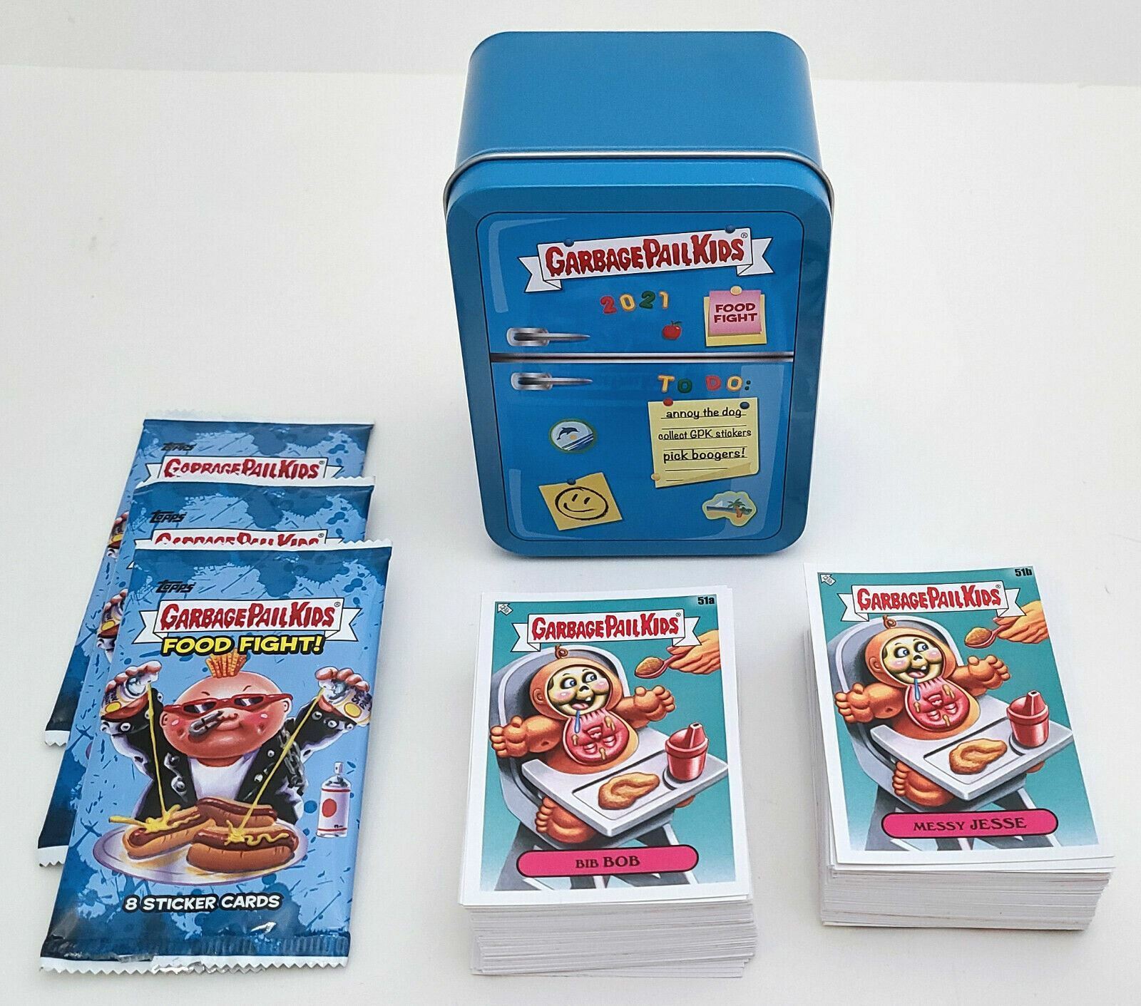 2021 Topps Garbage Pail Kids FOOD FIGHT Complete Card BASE SET Trading Card GPK