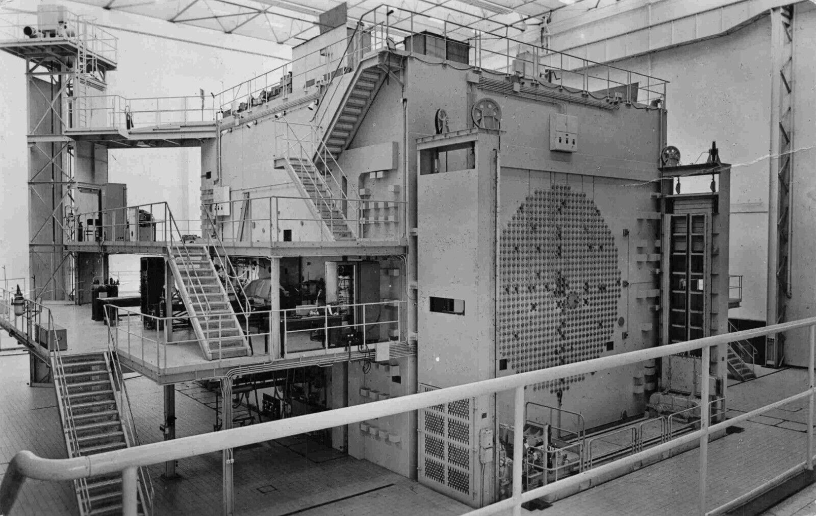 c1959 Nuclear Reactor C.E.N. BR 1 RPPC Interior Belgium Research Center Postcard