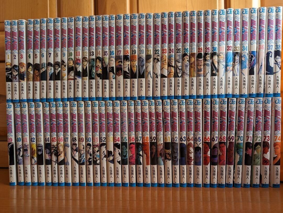 Bleach Japanese Volumes 1-74 Tite Kubo Complete Full Set Manga Comic Book