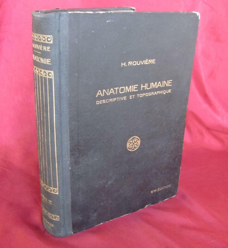 1943 VINTAGE FRENCH MEDICAL HARDCOVER BOOK – HUMAN ANATOMY vol. 2