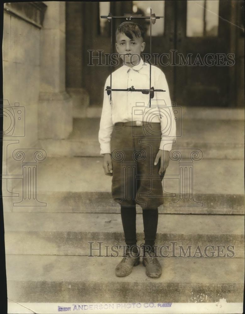 1924 Press Photo Carl Enna, Freshman Manual Training High School, Kansas City MO
