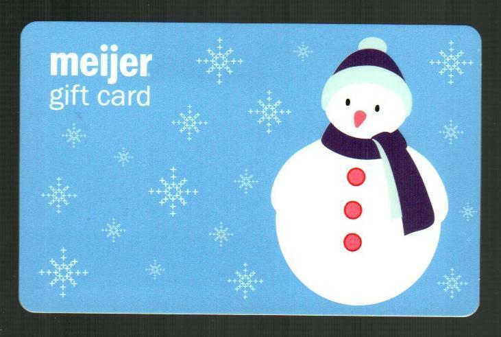 MEIJER Snowman and Snowflakes ( 2007 ) Gift Card ( $0 )