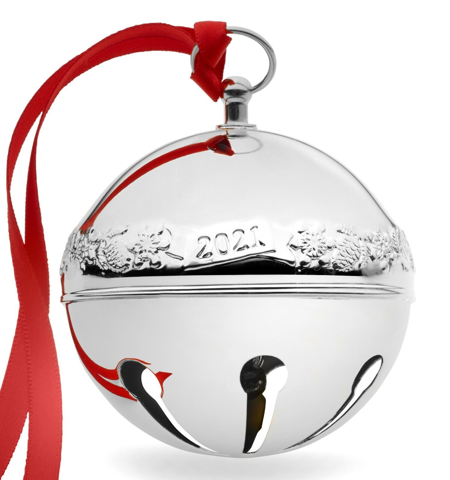 Wallace Annual Silver Plate Sleigh Bell Ornament 2021 NIB