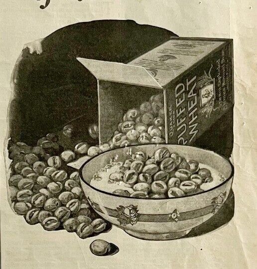 1924 Quaker Oats Grains of Deliciousness Cereal Advertisement Ephemera Antique