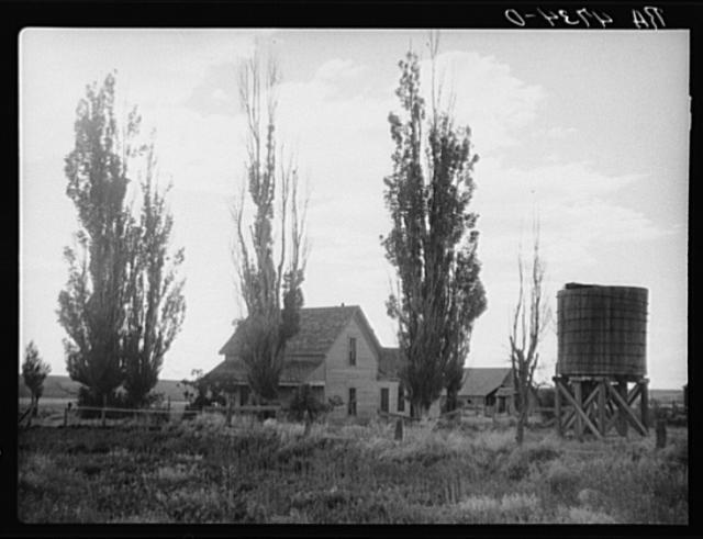 Abandoned farm in the Oregon drought area,OR,Jefferson County,June 1936,FSA