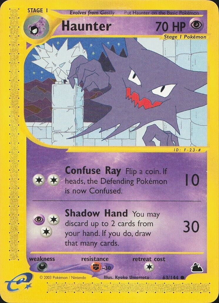 Haunter - 63/144 Skyridge MINT/NM - Pokemon Card