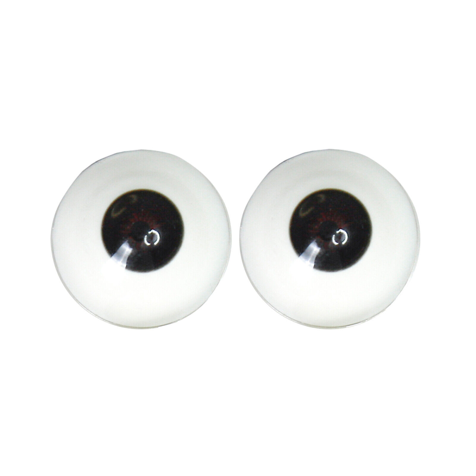 2pcs 33mm Half Round Eyeballs for TPE Doll Art Dolls Eyes Replacement-Black Eyes