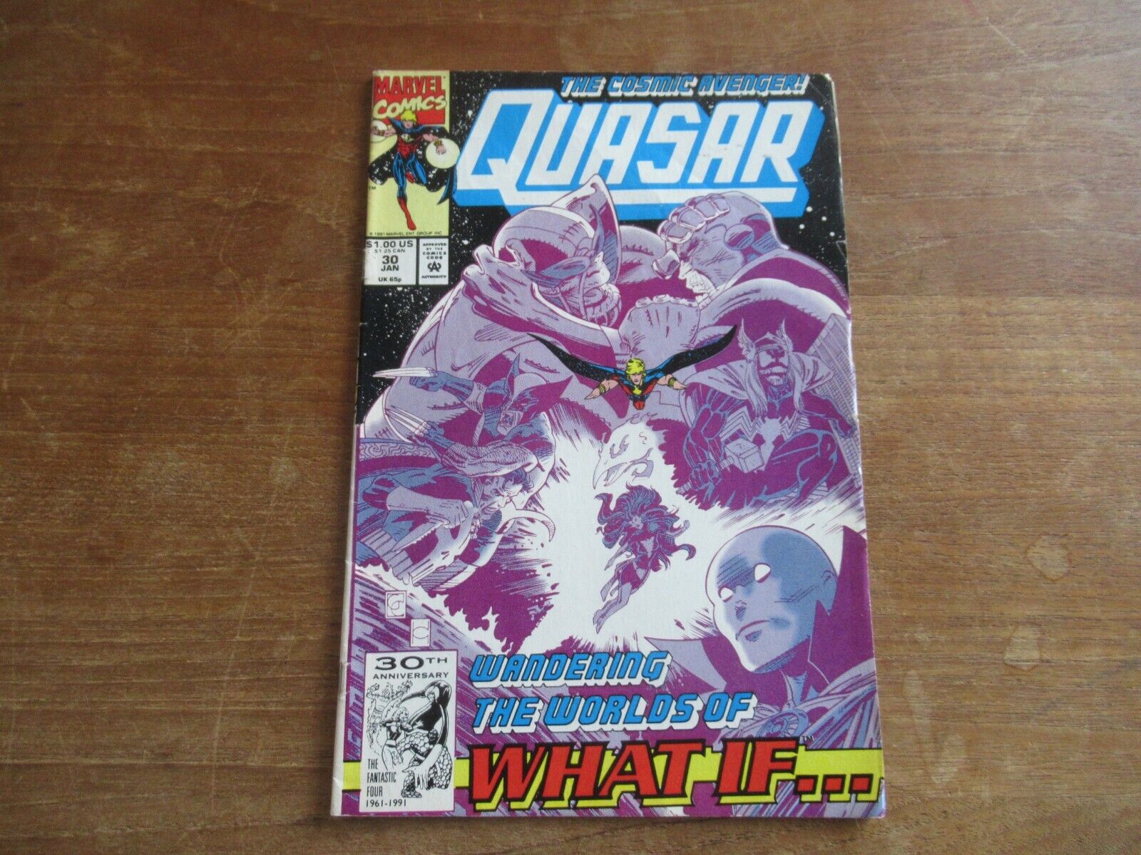 QUASAR #30 KEY ISSUE 1ST VENOMIZED CHARACTER THOR SWEET THANOS COVER