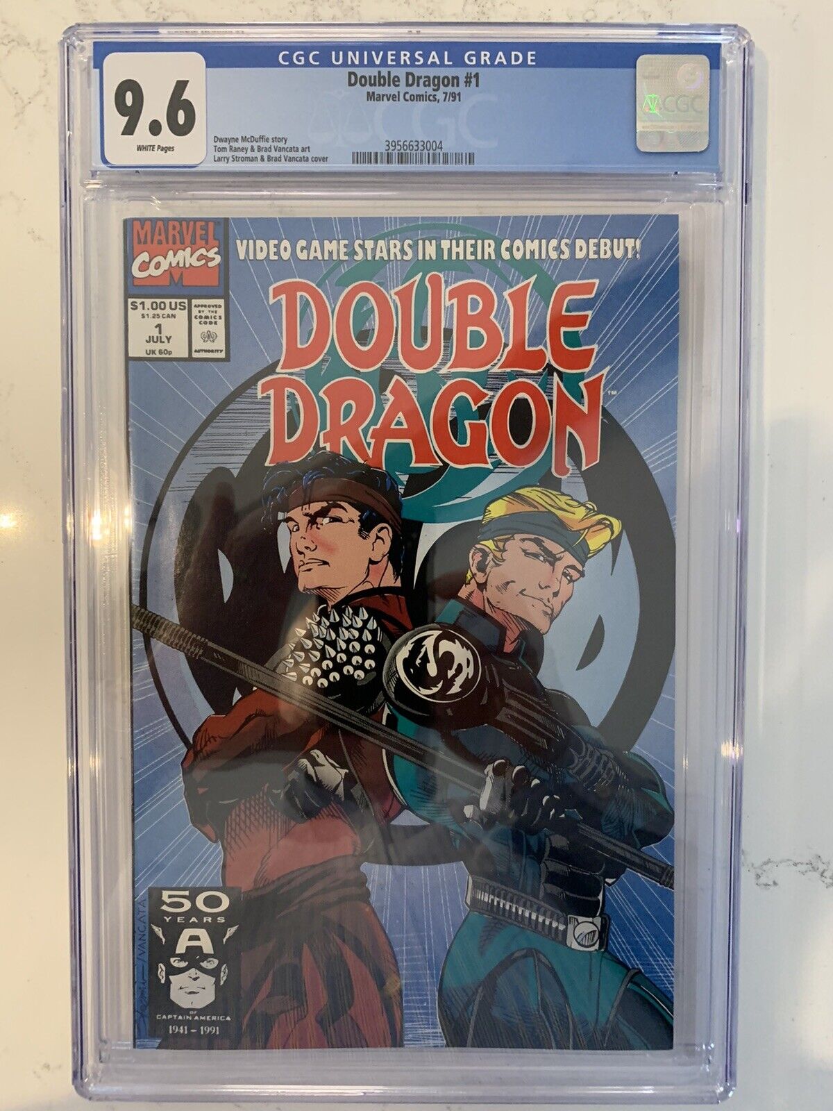 Double Dragon #1 CGC 9.6 (Marvel 1991)  White pages
