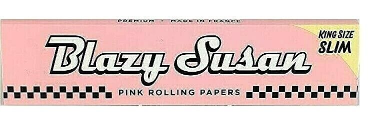 Blazy Susan King Size Rolling Papers Pink Papers *Great Price* USA Shpd