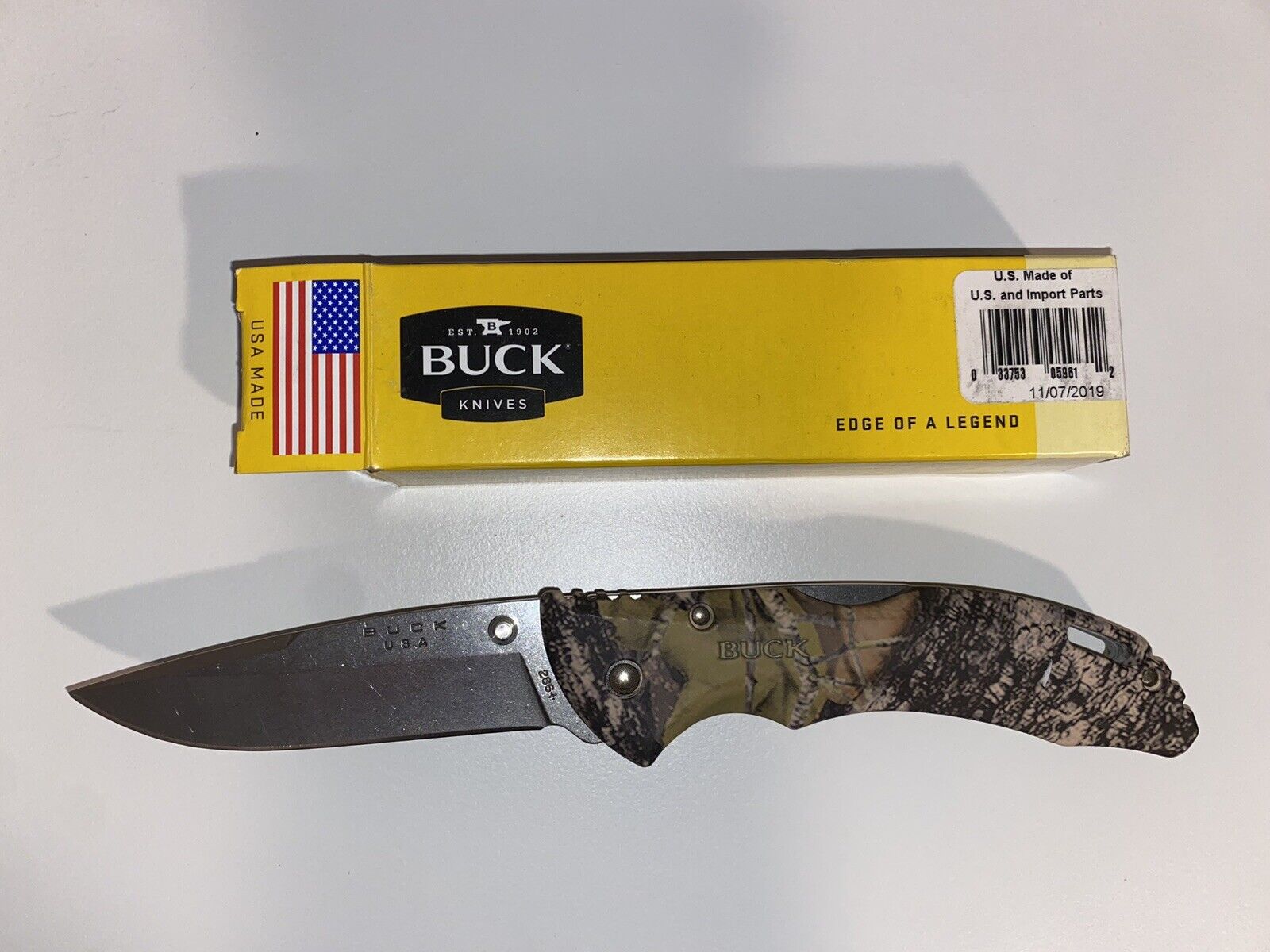 NEW Buck Knives Bantam BHW Mossy Oak® Country Camo #0286CMS24-B folding