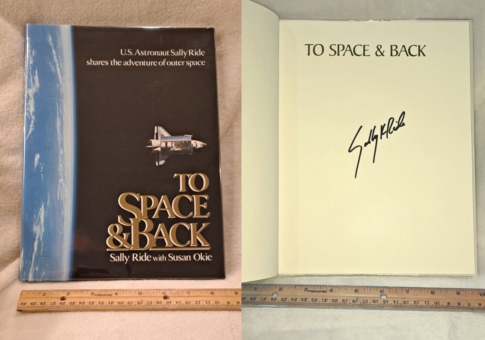 Handsigned NASA astronaut SALLY RIDE memoir \