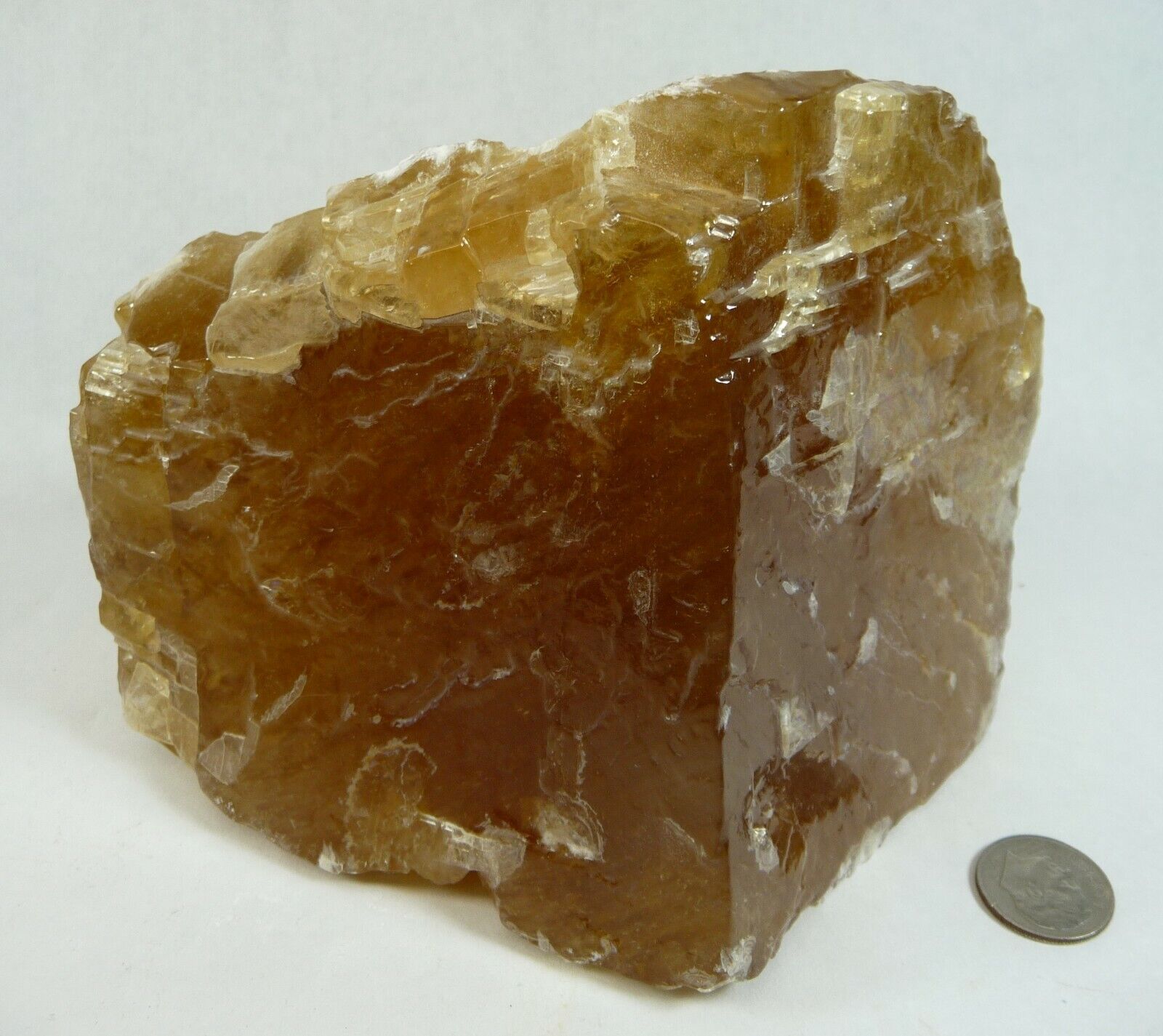 Honey Calcite Crystal Natural Specimen Mexico 3 lbs. 5.1oz